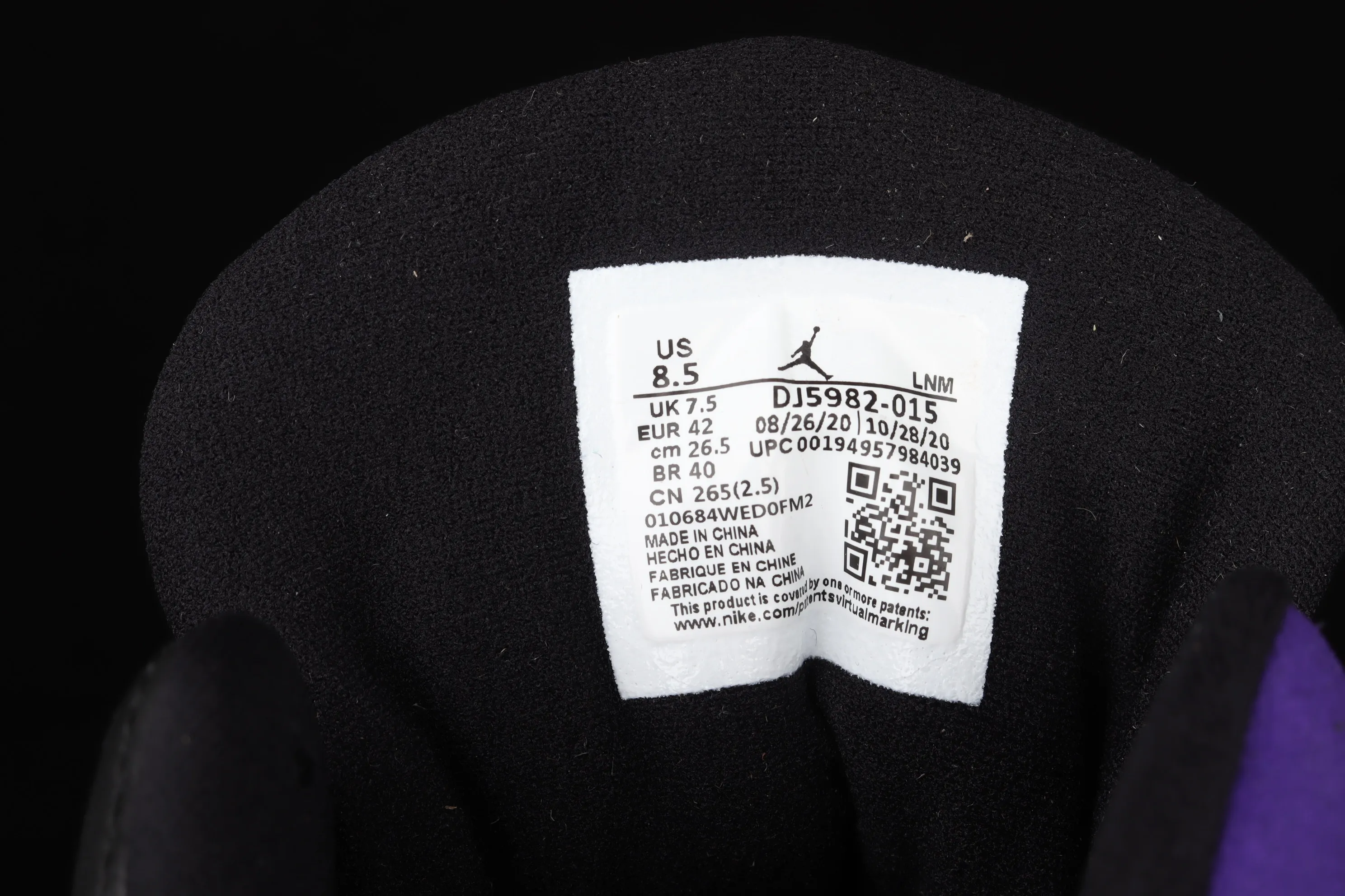 All categories Air Jordan Jordan series basketball shoes Air Jordan 13 Special price Pure original version Air Jordan AJ13 Retro AJ13 Joe 13 black and purple DJ5982-015